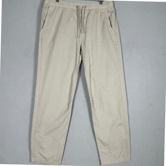Zara Other - Zara Pants Mens Large DNWR Khaki Beige Casual Chino Straight Leg Elastic Waist